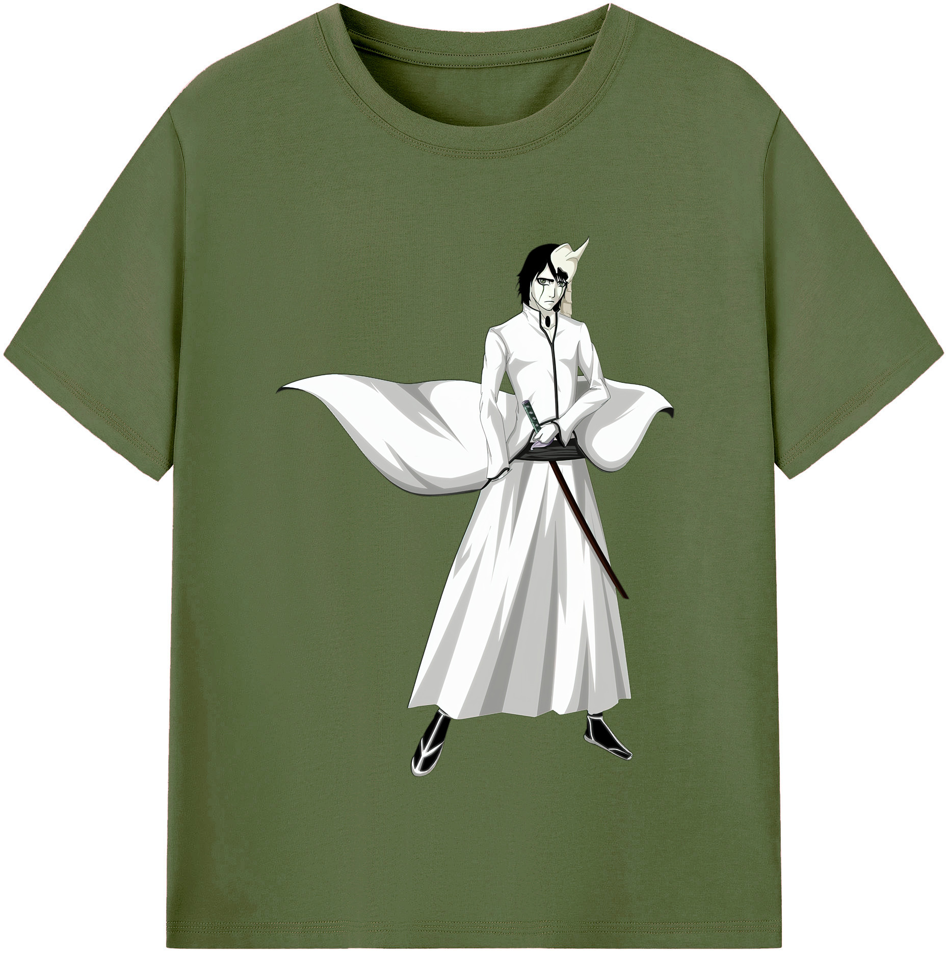 （画像用） ブリーチ ウルキオラ·シファー BLEACH Ulquiorra cifer 綿100％半袖Tシャツ（フロントプリント）